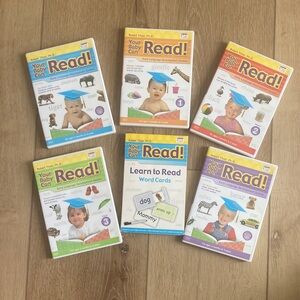 Your Baby Can Read DVD bundle 1 2 3 introduction review flash cards 3 months
